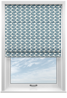 Whaling Around, Delph - Twist&Fit Roman Blind